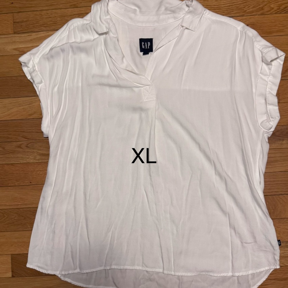 GAP Women's Cream Blouse - XL